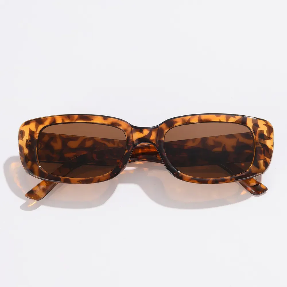 Chic Black Rectangle Sunglasses - Image 19