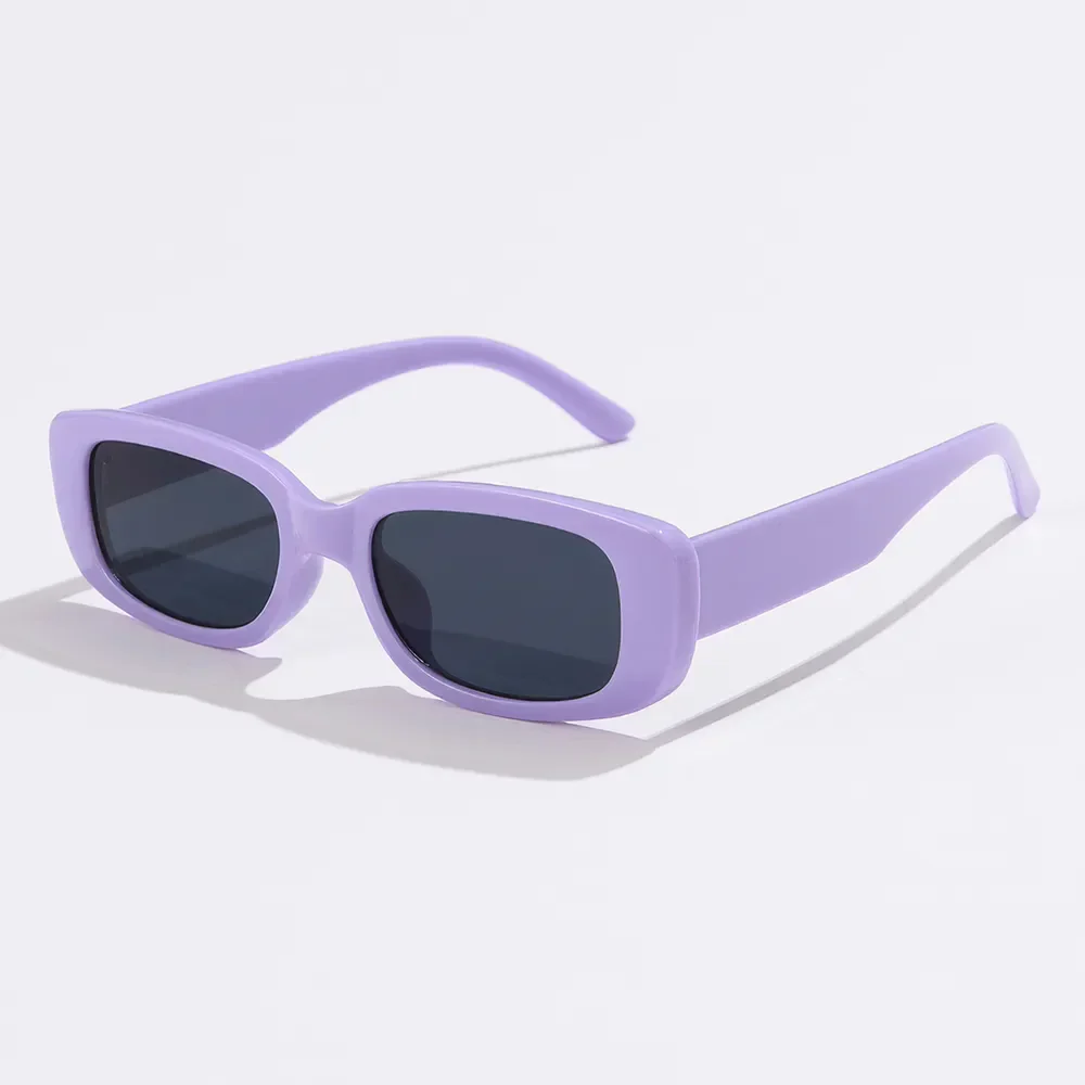 Chic Black Rectangle Sunglasses - Image 20