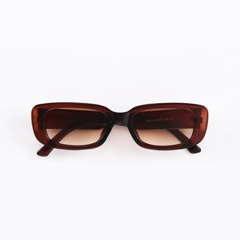 Chic Black Rectangle Sunglasses - Image 6