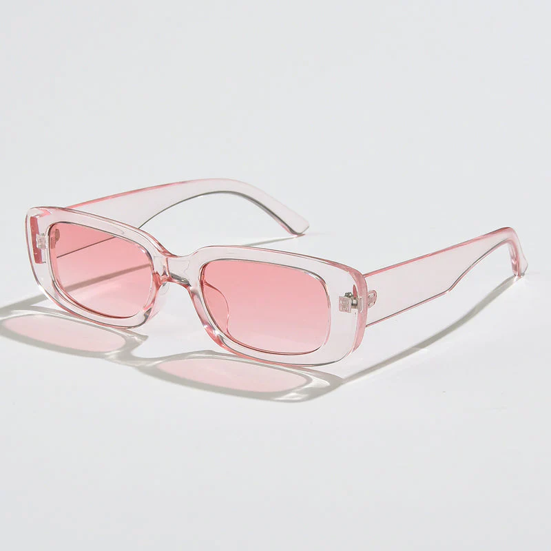 Chic Black Rectangle Sunglasses - Image 9