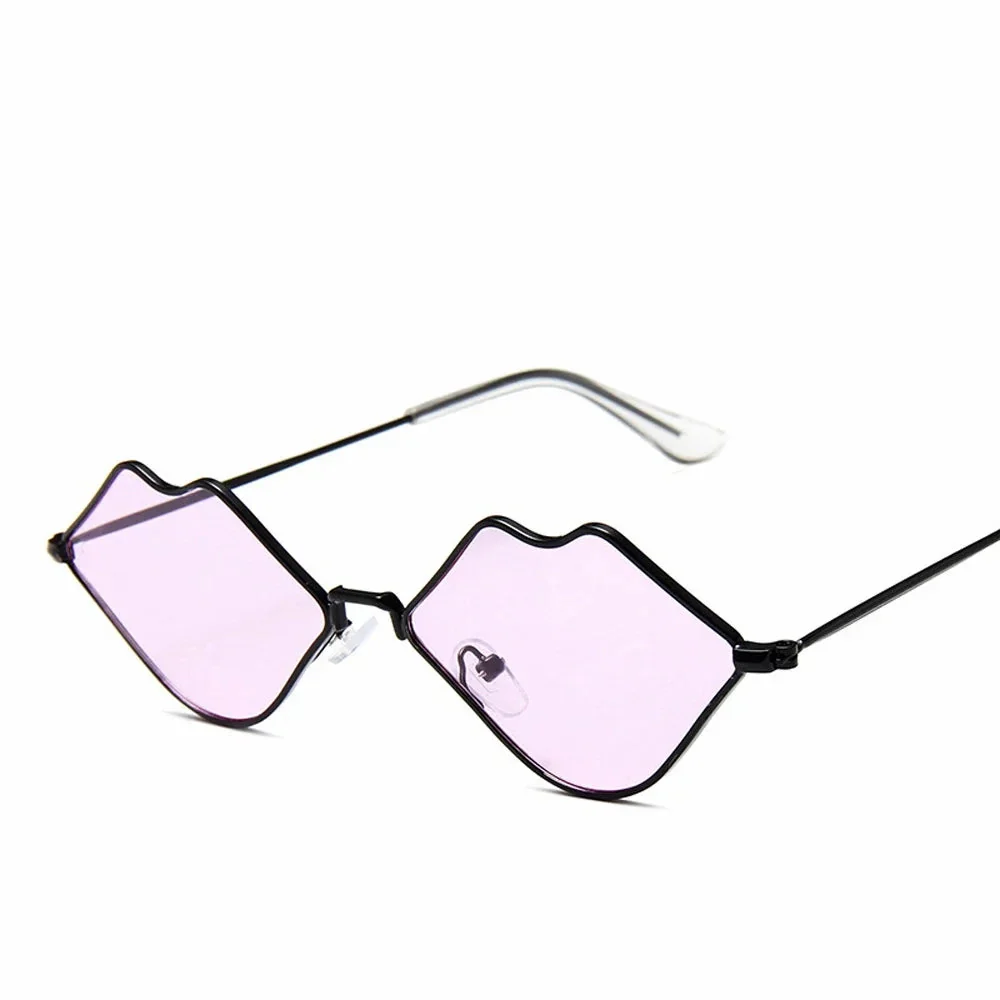 Chic Red Lips Cat Eye Sunglasses for Women - Image 2