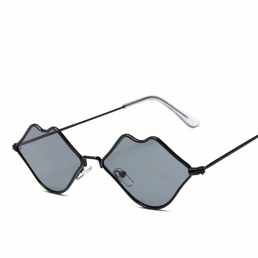 Chic Red Lips Cat Eye Sunglasses for Women - Image 3