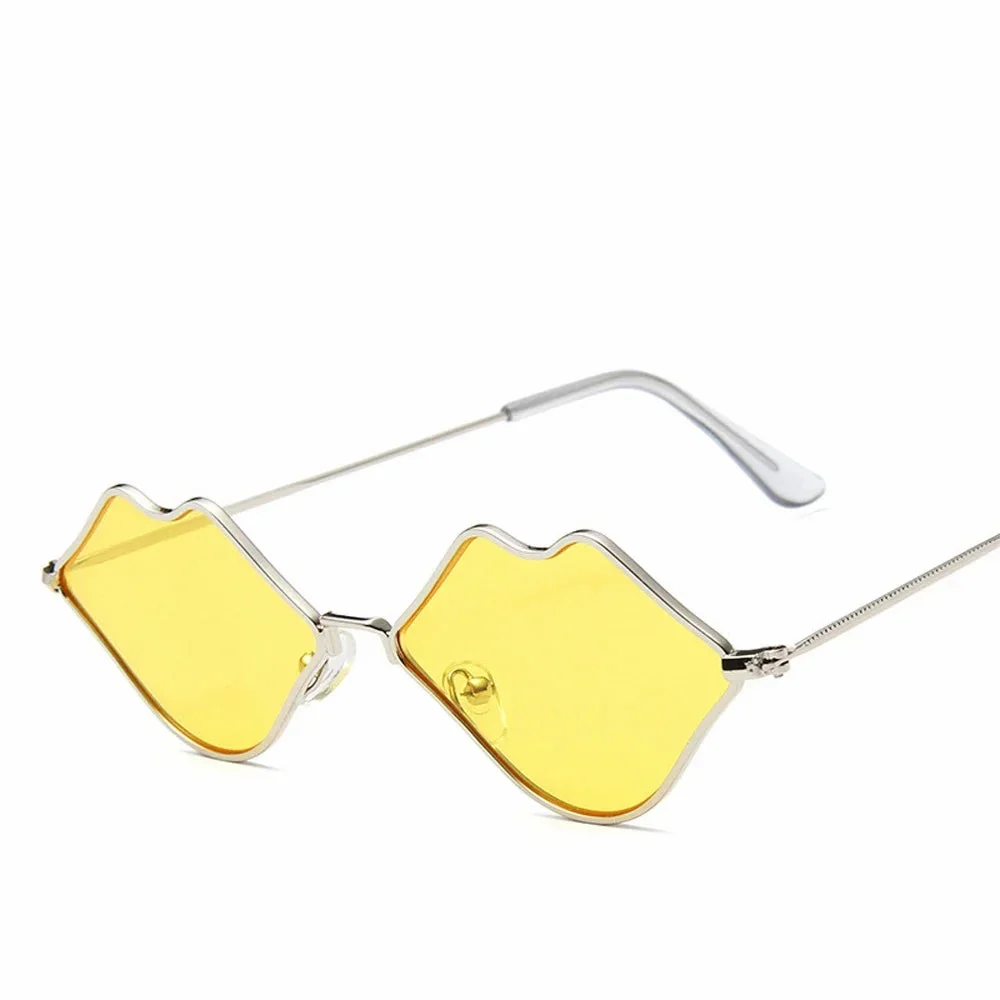 Chic Red Lips Cat Eye Sunglasses for Women - Image 5