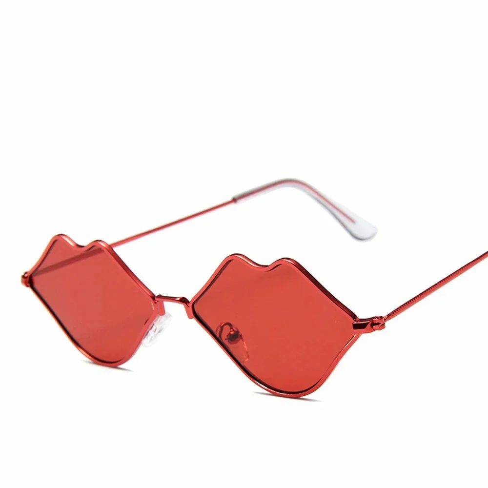 Chic Red Lips Cat Eye Sunglasses for Women - Image 6