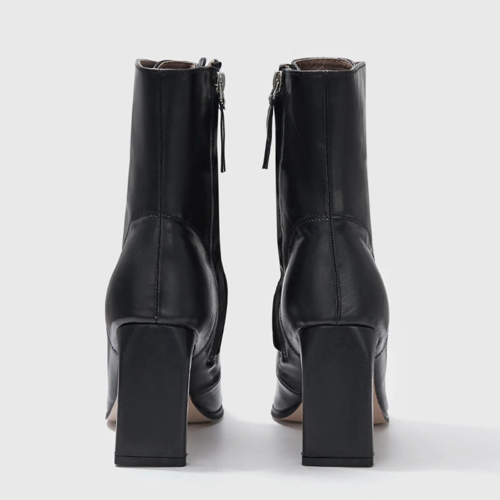 Stylish Lace Up Thin Block Heel Ankle Boots - Image 10