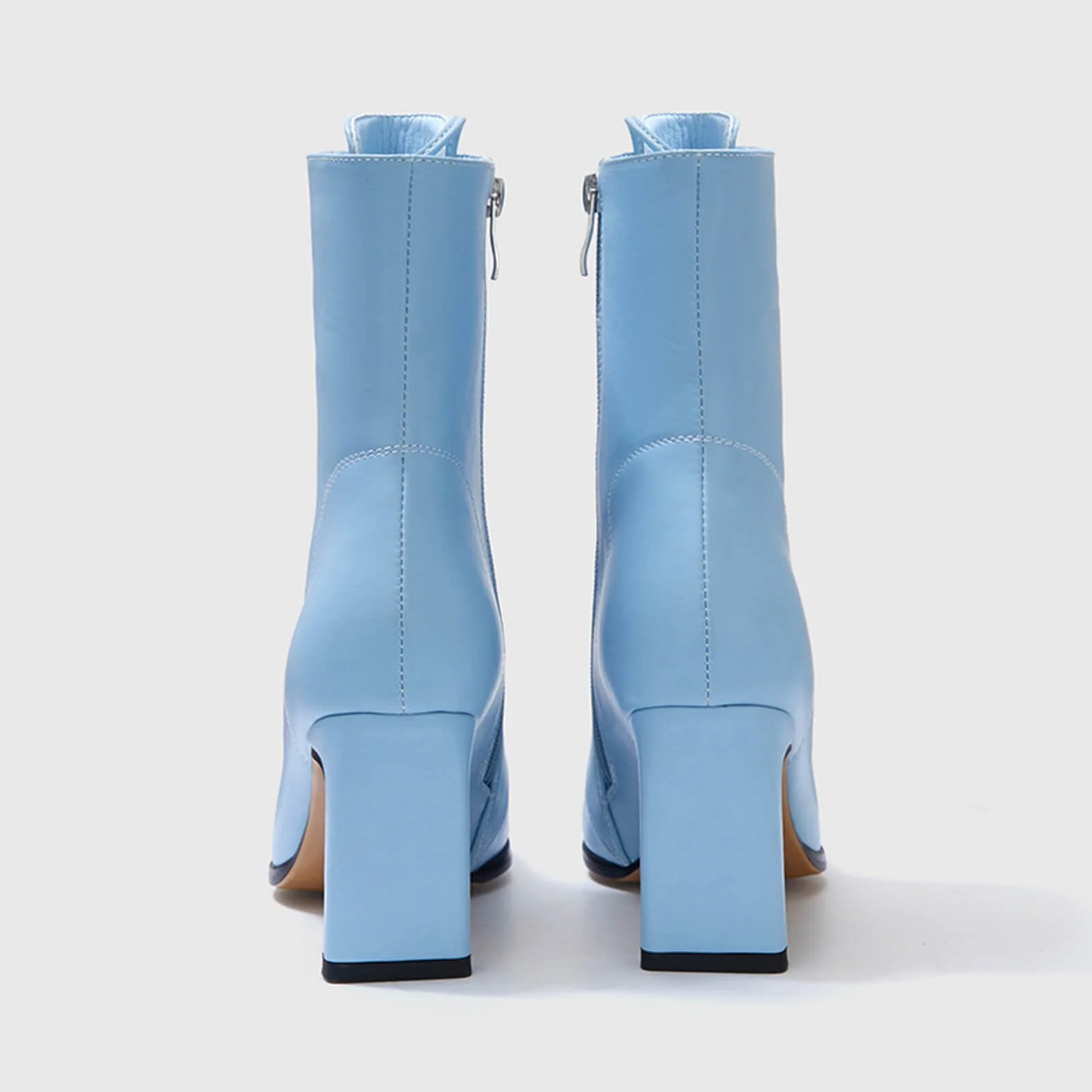 Stylish Lace Up Thin Block Heel Ankle Boots - Image 5