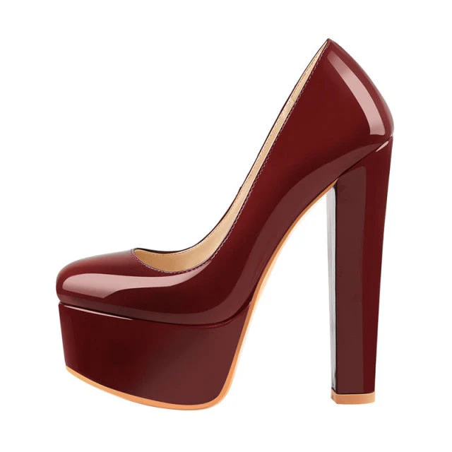 Chunky High Heels Shoes - Image 14