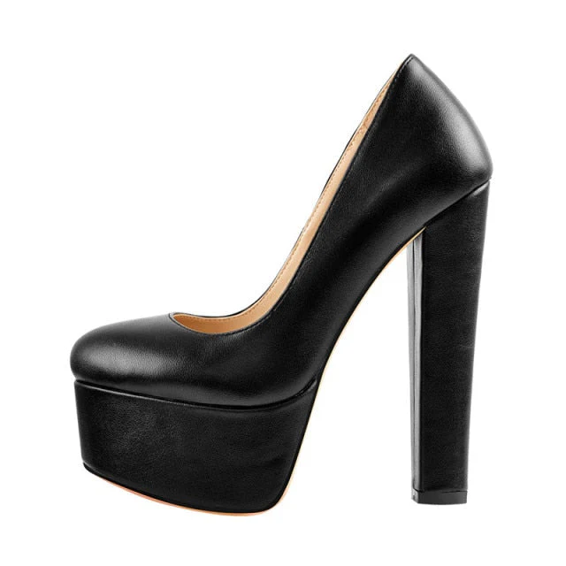 Chunky High Heels Shoes - Image 18