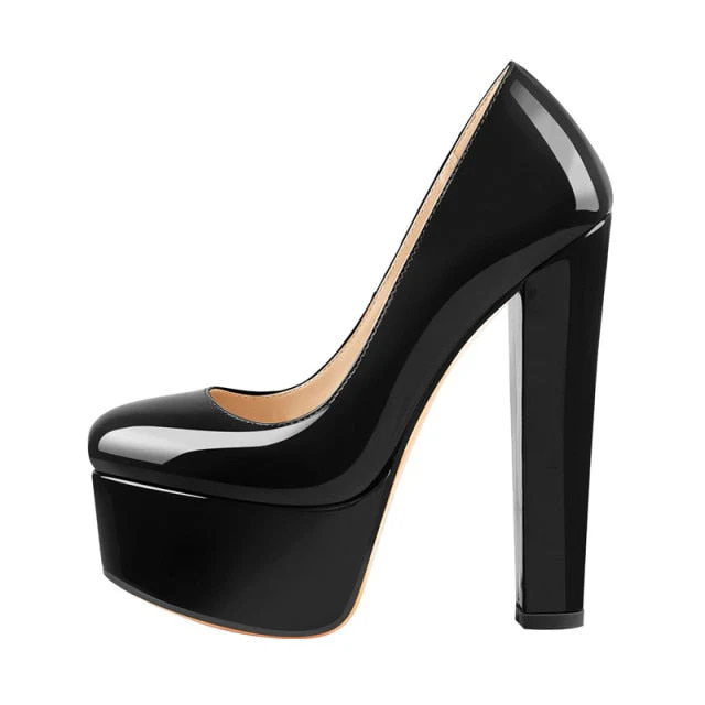 Chunky High Heels Shoes - Image 21
