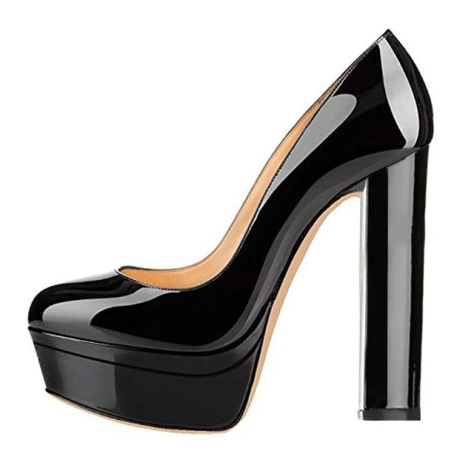 Chunky High Heels Shoes - Image 22