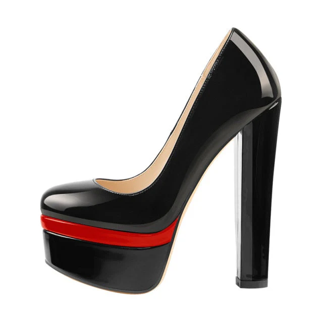 Chunky High Heels Shoes - Image 23