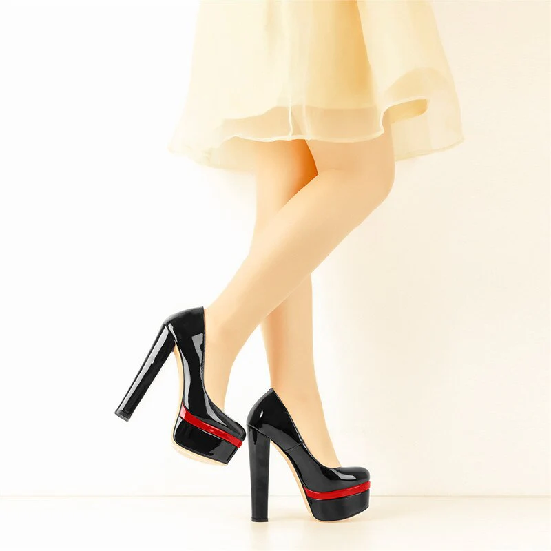 Chunky High Heels Shoes - Image 24