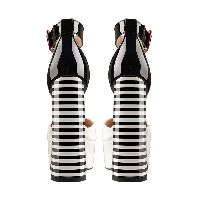 Chunky Square Heels Sandals - Image 11