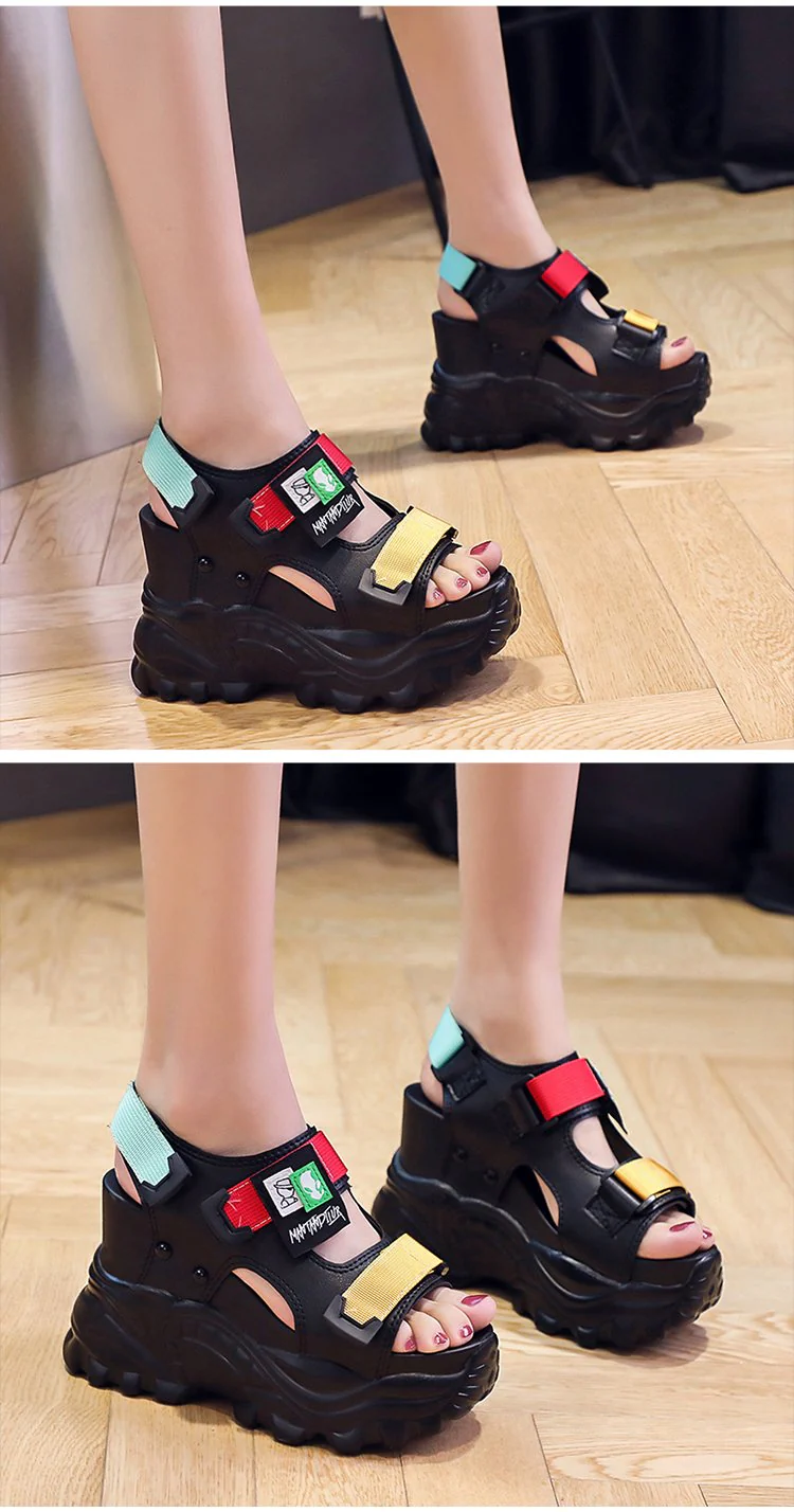 Chunky Wedge Sandals - Image 22
