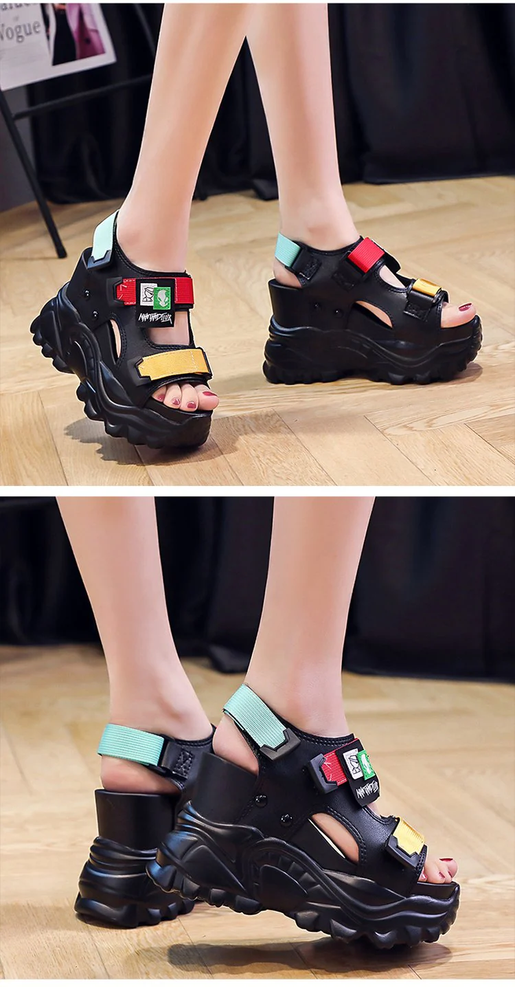 Chunky Wedge Sandals - Image 23