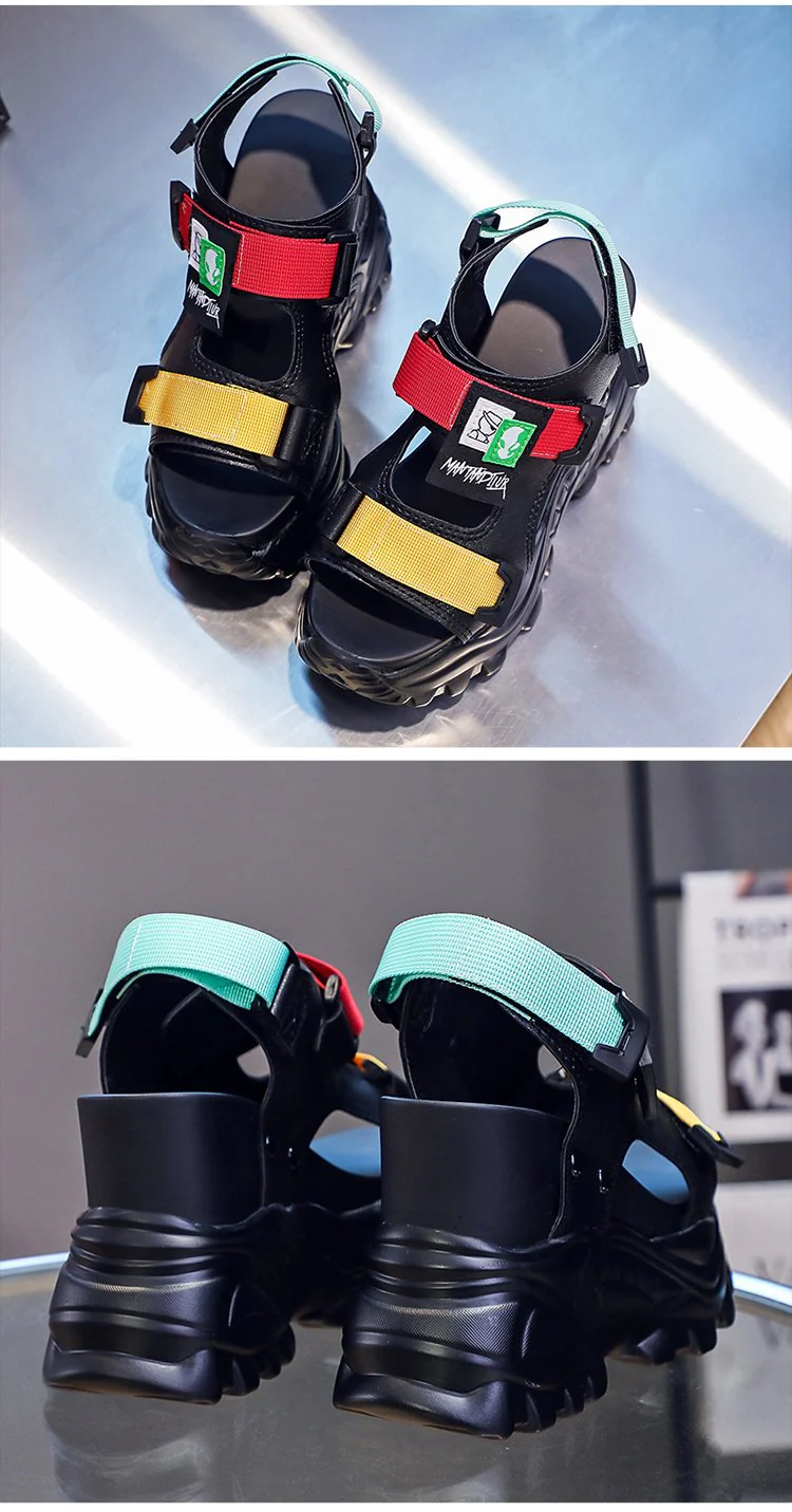 Chunky Wedge Sandals - Image 27