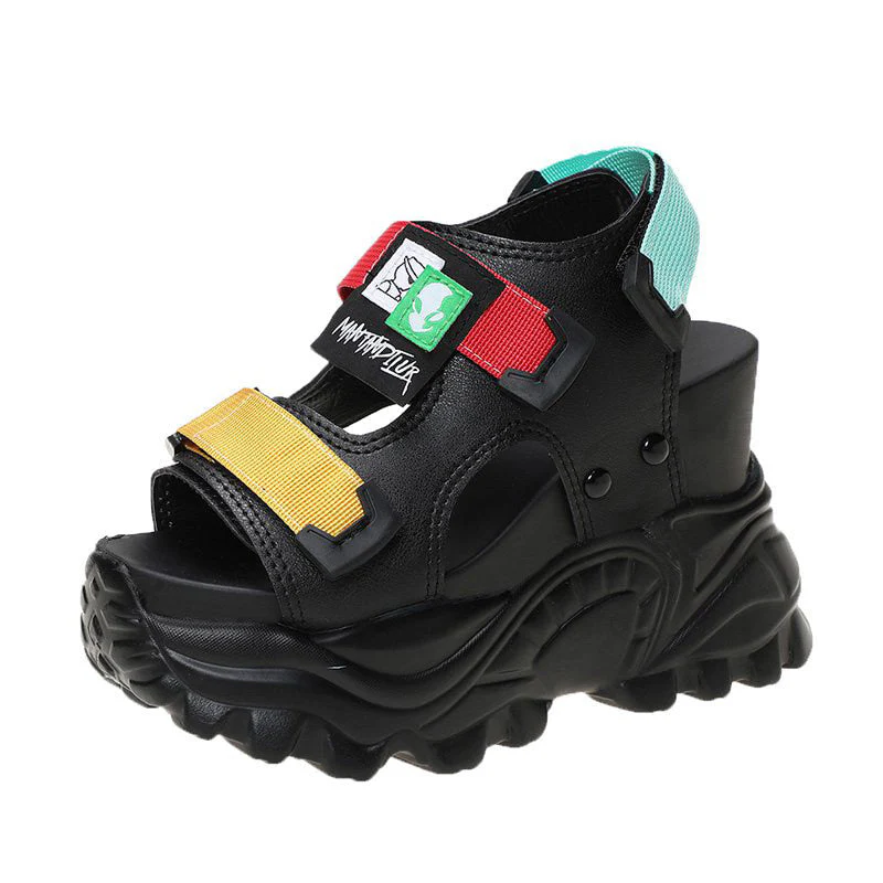 Chunky Wedge Sandals - Image 5