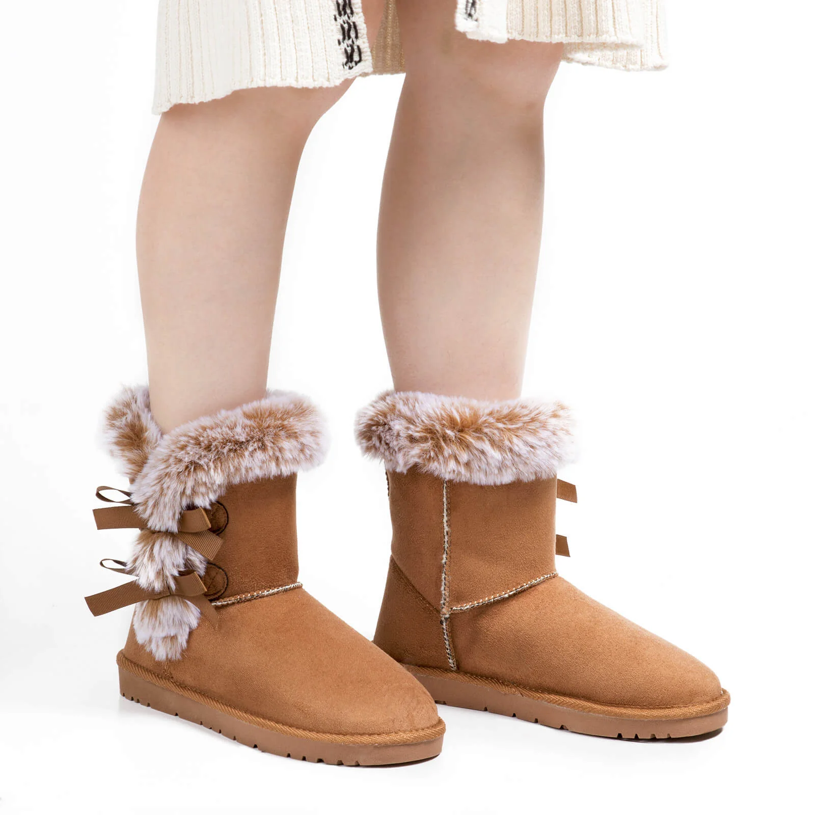 Classic Mid-tube Fur Lining Snow Boots - Image 12