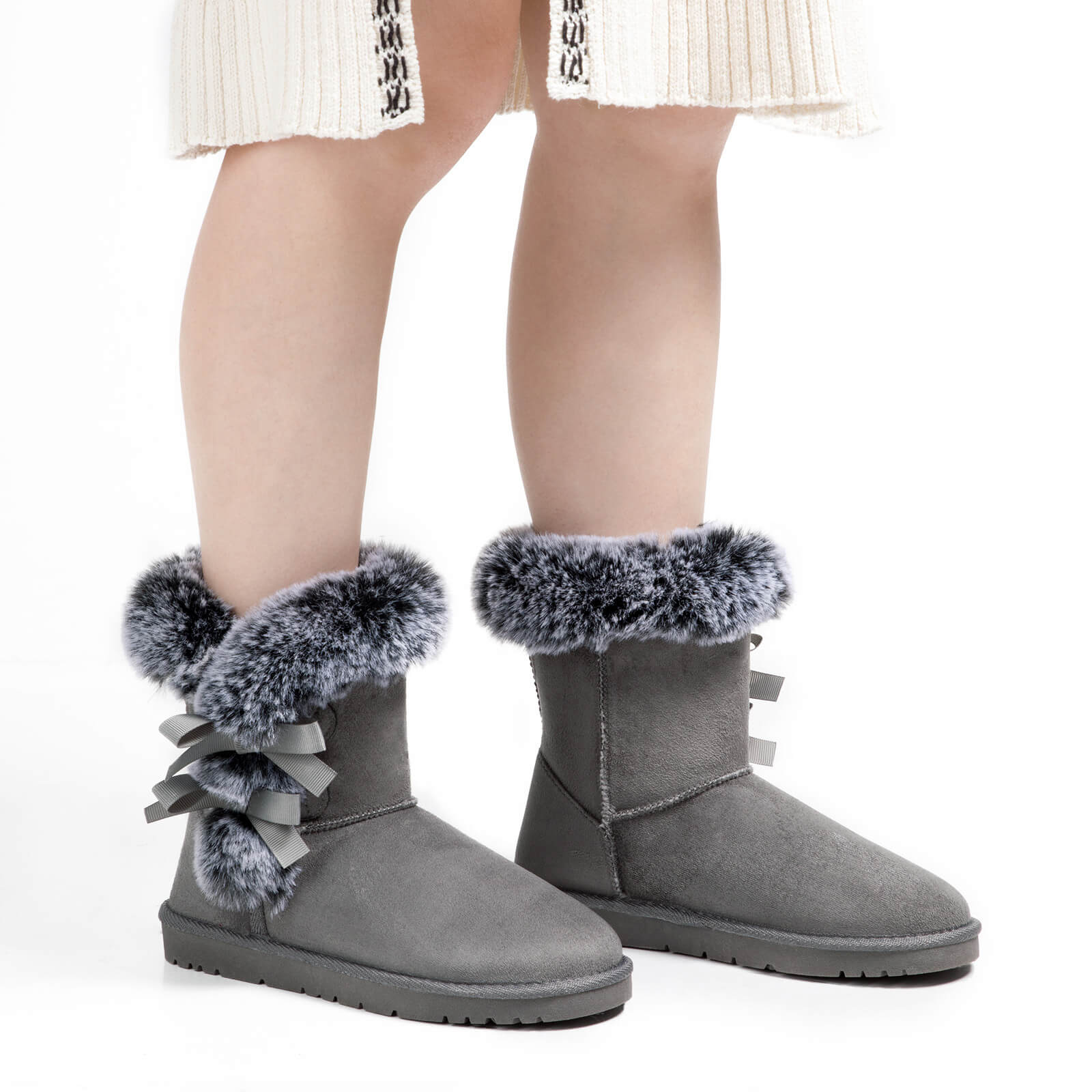 Classic Mid-tube Fur Lining Snow Boots - Image 15