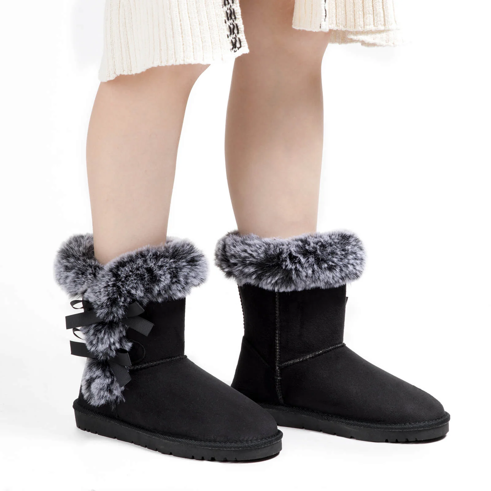 Classic Mid-tube Fur Lining Snow Boots - Image 6