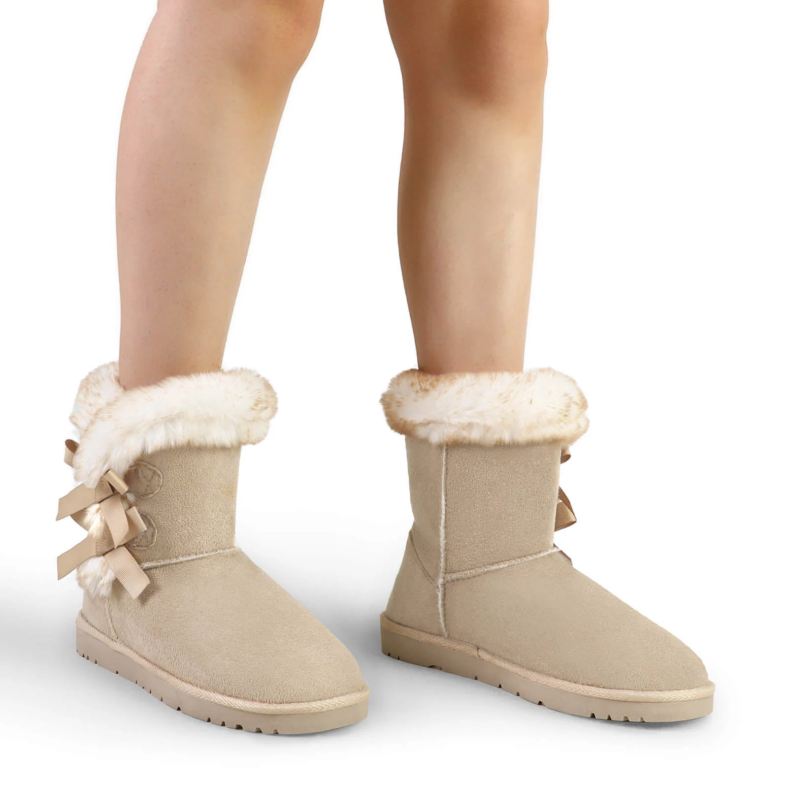 Classic Mid-tube Fur Lining Snow Boots - Image 9