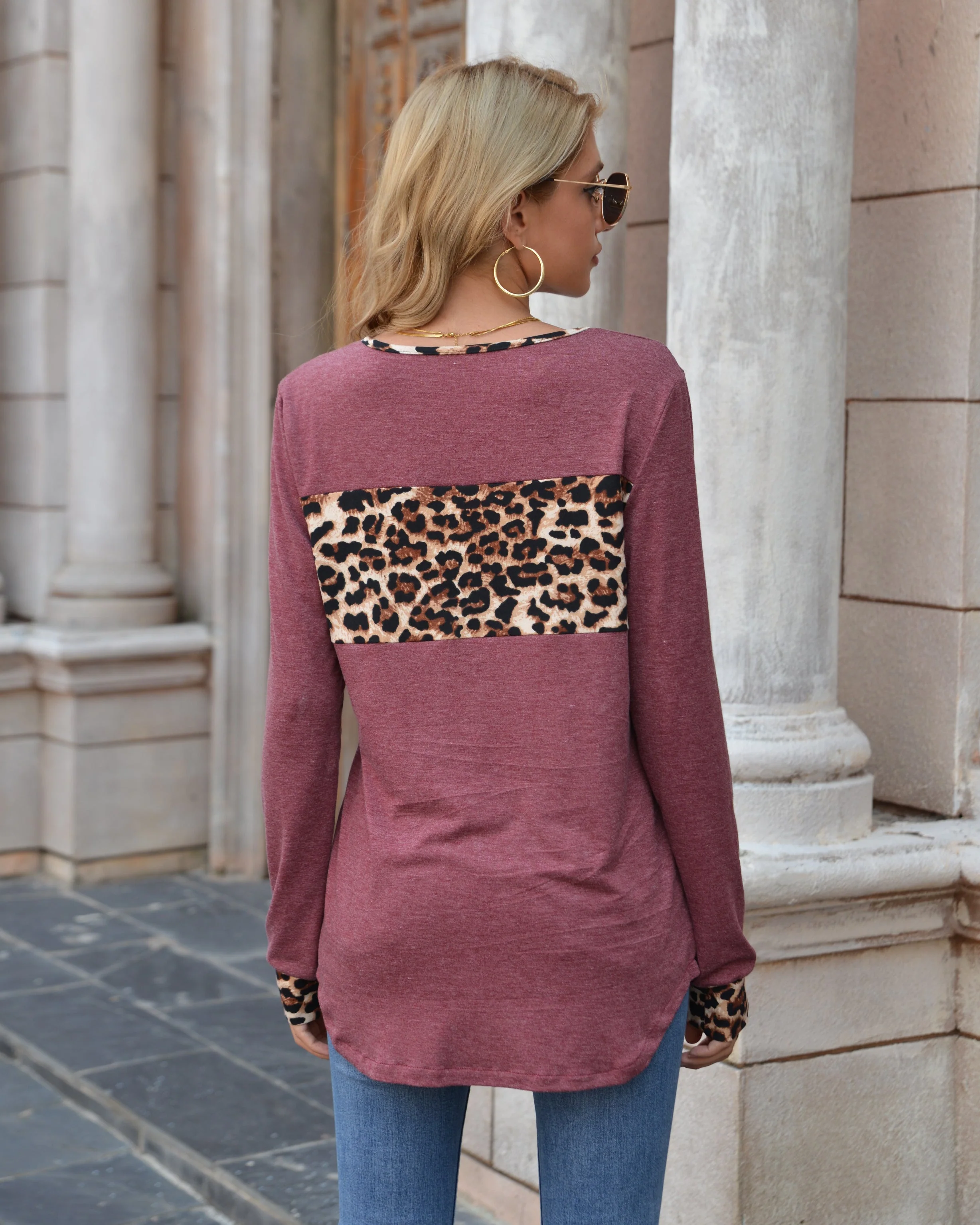 Color Block Leopard Shirt - Image 18