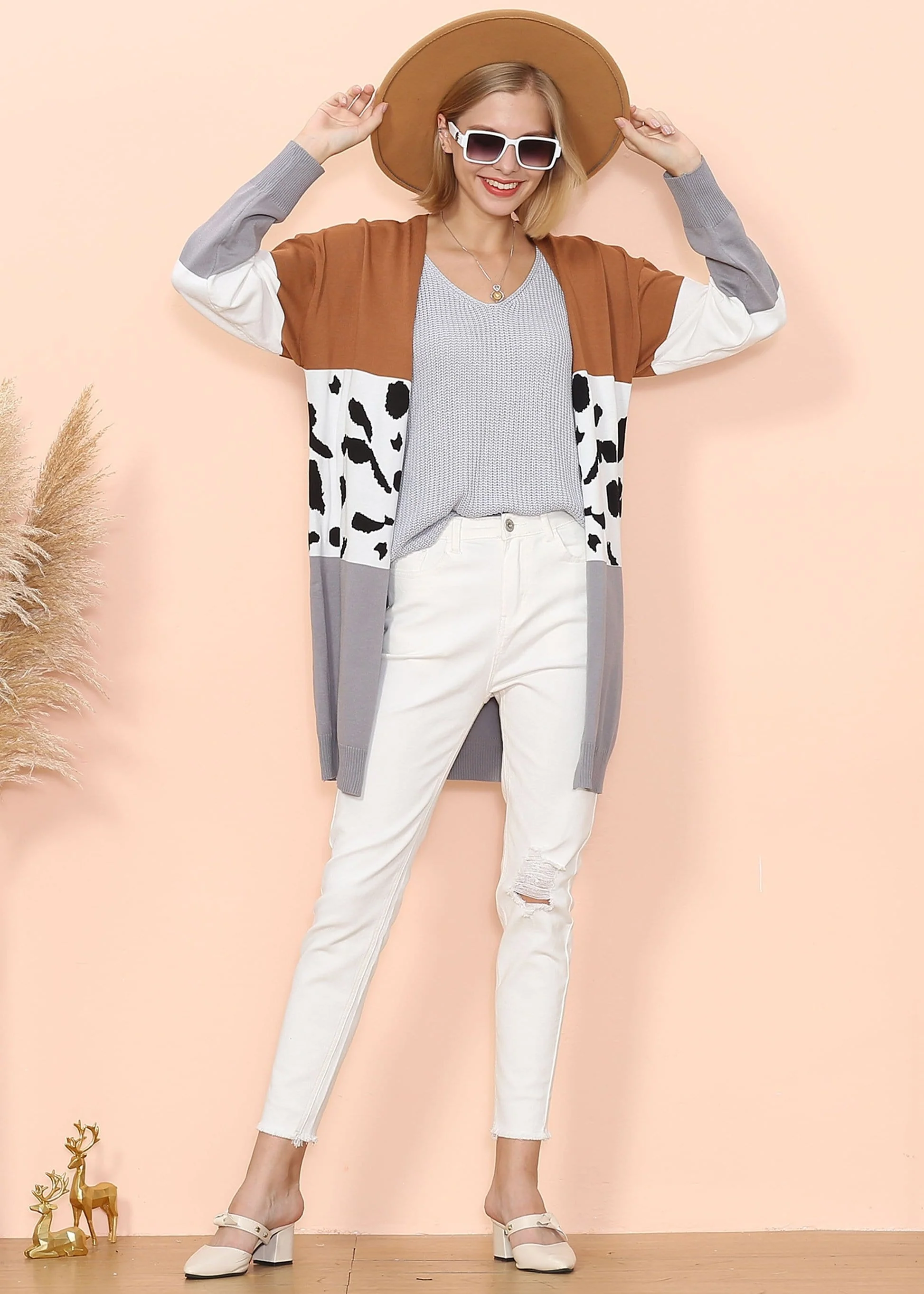 Color Block Long Sleeve Cardigan - Image 12