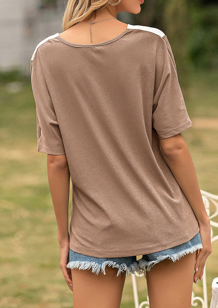 Color Blocked Art-Deco Tee - Image 18