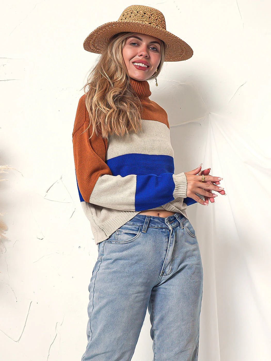 Color Blocked Cozy Sweater - Image 12