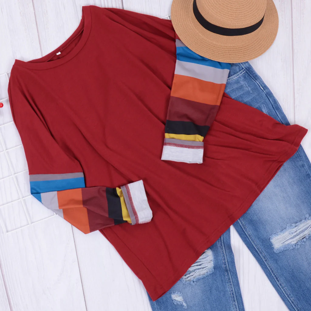 Colorful Striped Long Sleeve Sweater - Image 5
