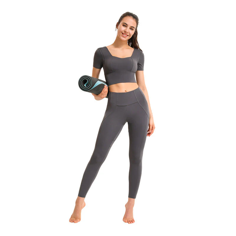 Contouring Square Neck Cropped Top - Image 2