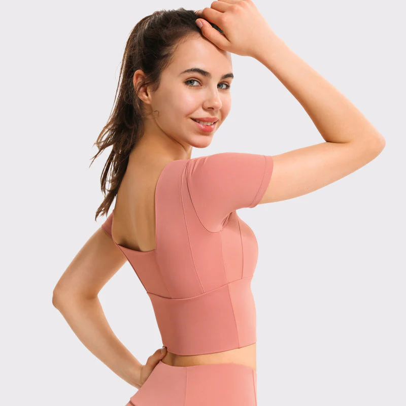 Contouring Square Neck Cropped Top - Image 3