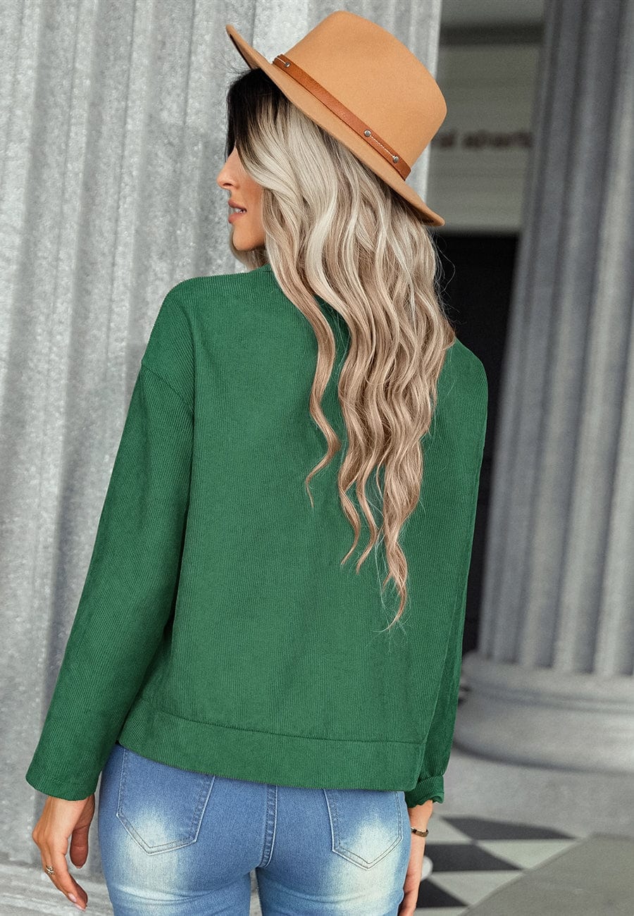 Contrast Button Down Jacket - Image 9