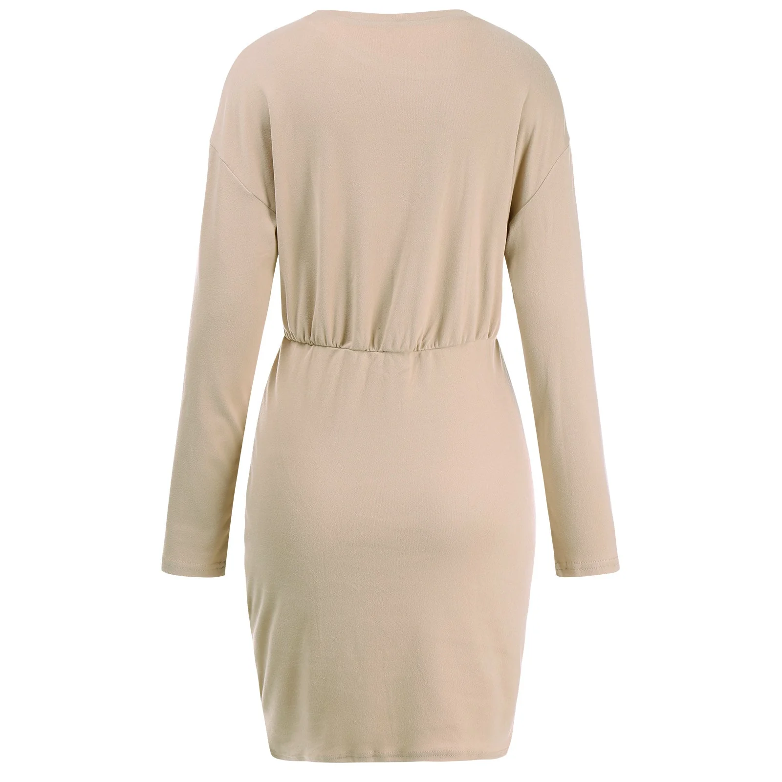Contrast Button Skirt Bodycon Dress - Image 7