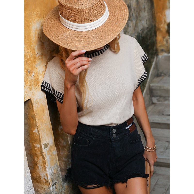 Contrast Embroidered Knit Shirt - Image 15