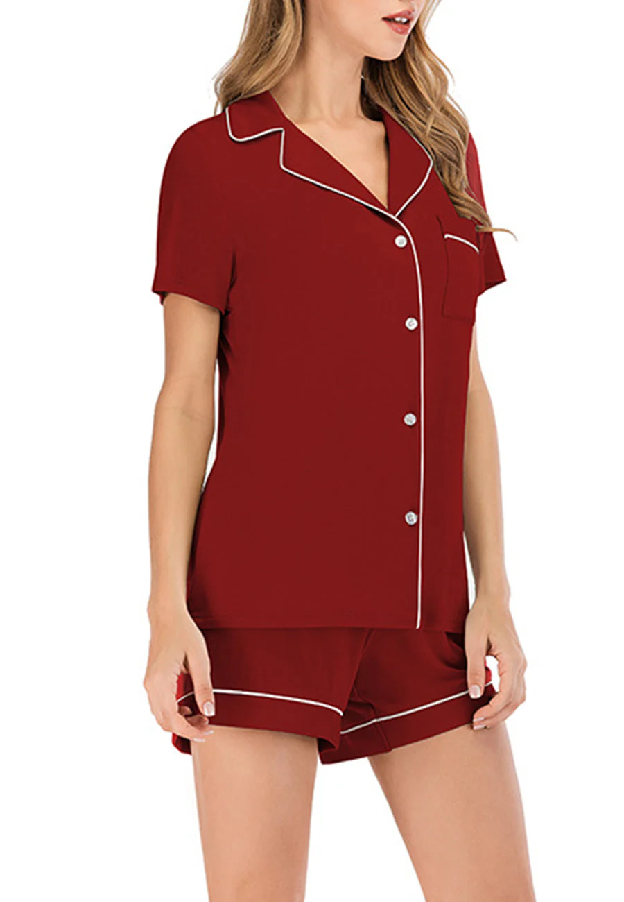 Contrast Piping Button Lounge Set - Image 29