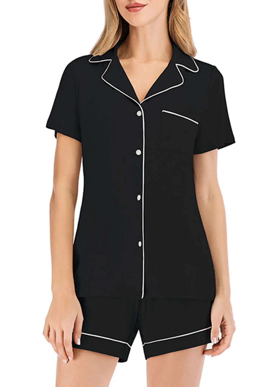 Contrast Piping Button Lounge Set - Image 4