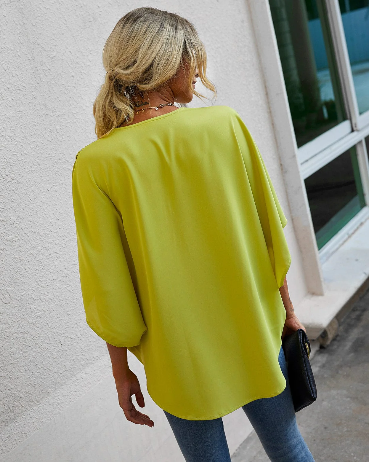 Contrast Print Loose Blouse - Image 14