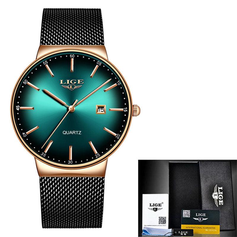 Cool Waterproof Multi-function Mesh Strap Watch - Image 2