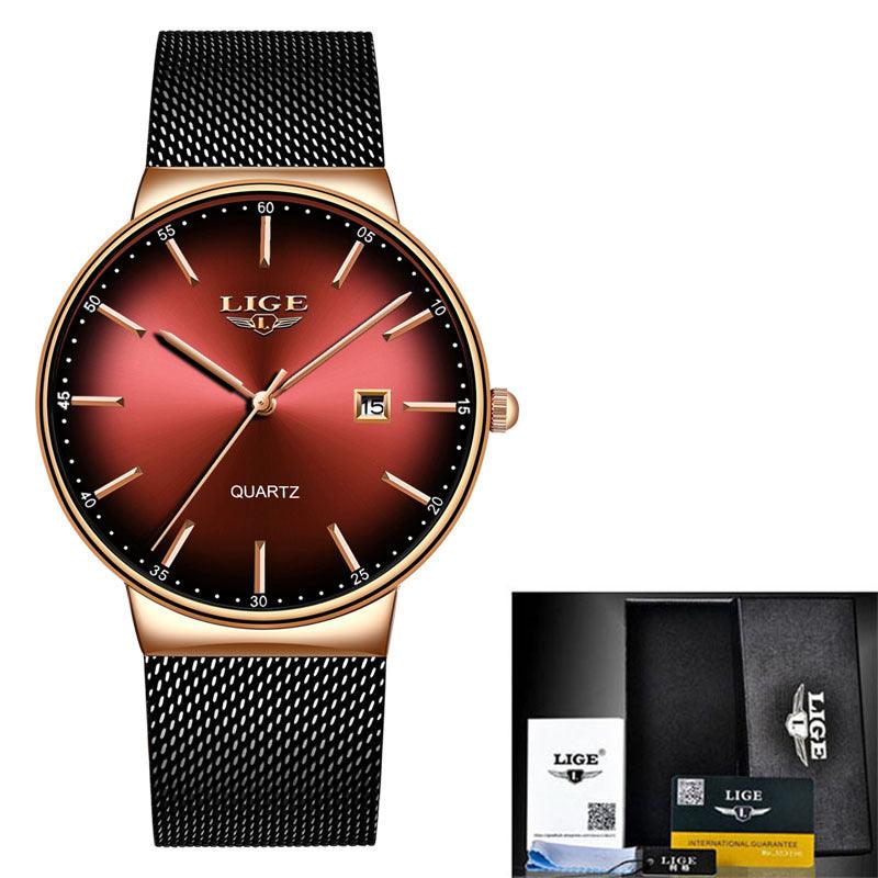 Cool Waterproof Multi-function Mesh Strap Watch - Image 3