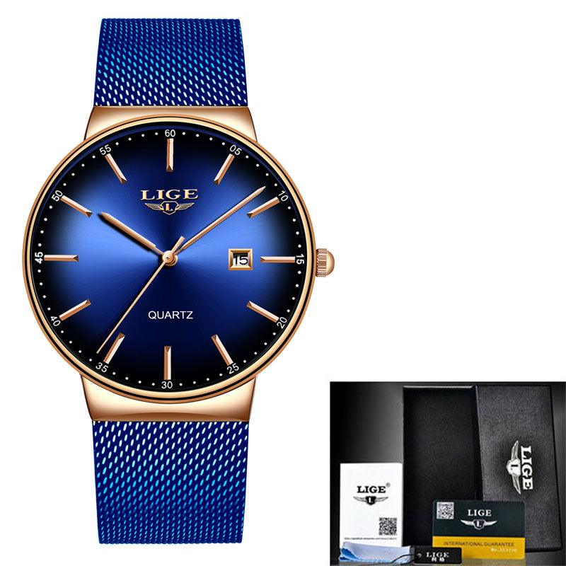 Cool Waterproof Multi-function Mesh Strap Watch - Image 4