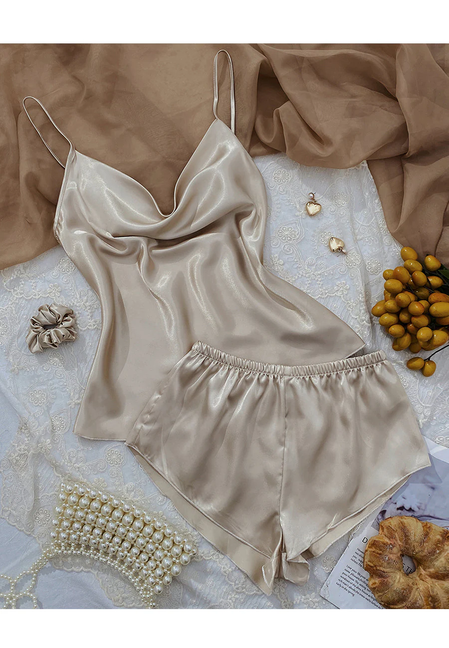 Cowl Tank and Shorts Lounge Set - Image 12