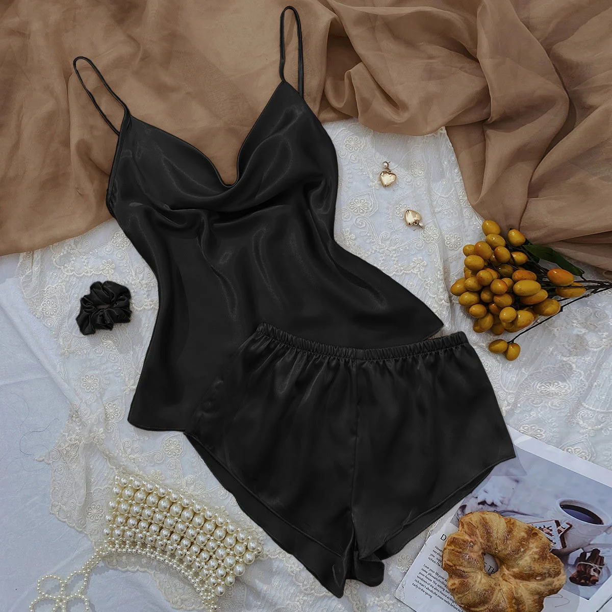 Cowl Tank and Shorts Lounge Set - Image 16