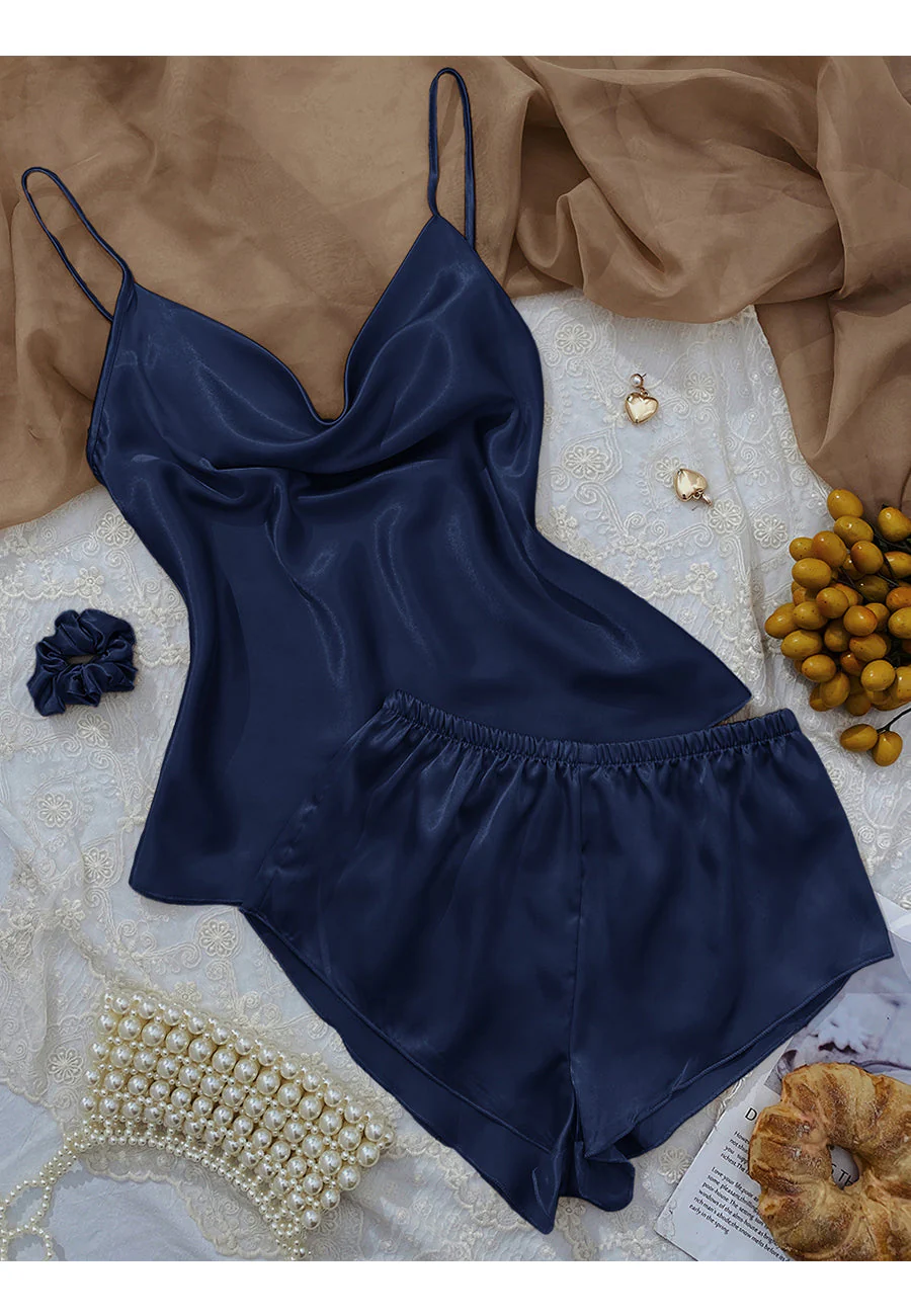 Cowl Tank and Shorts Lounge Set - Image 4