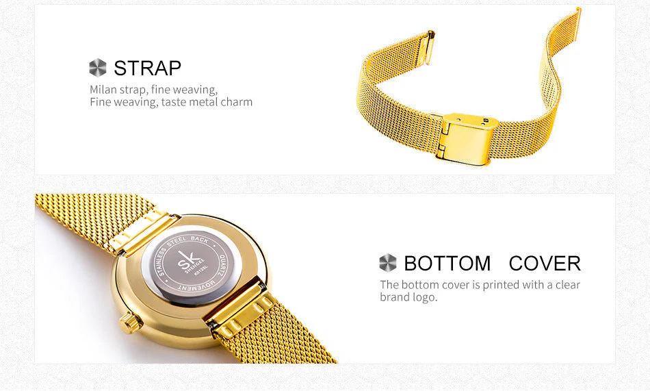 Creative Honeycomb Gold and Silver Ladies Watch - Image 6