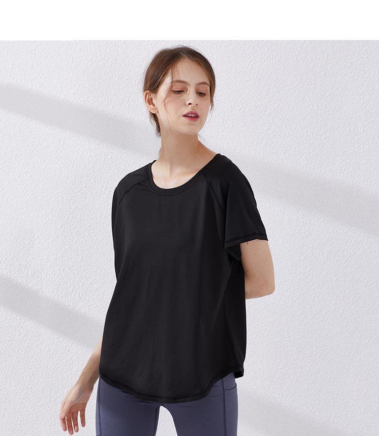 Criss Cross Open Back Yoga Shirt - Image 3