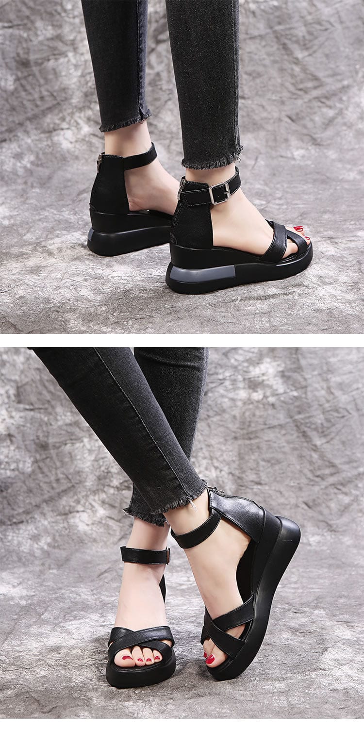 Criss-Cross Strap Wedge - Image 3