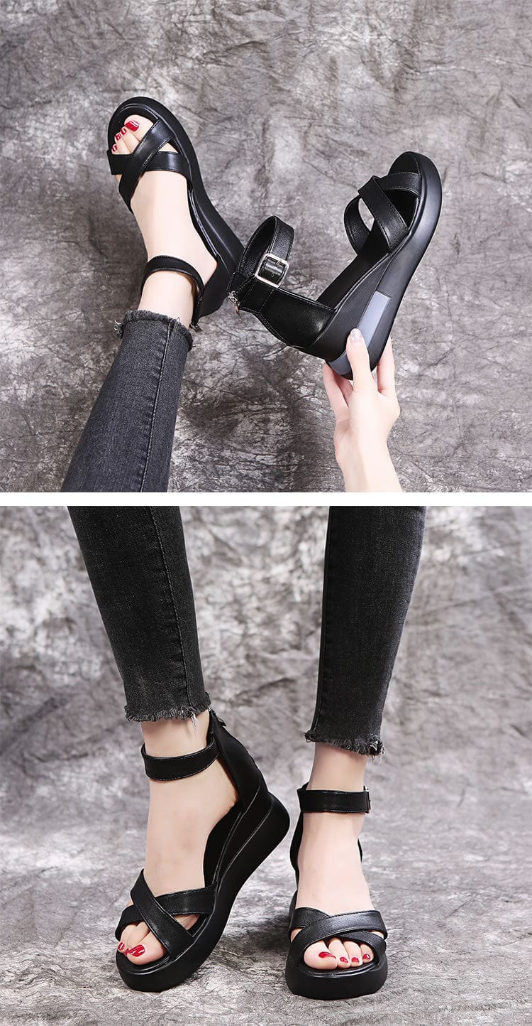Criss-Cross Strap Wedge - Image 4