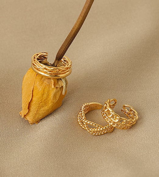 Criss Crossing Gold Ring Variety - Image 3