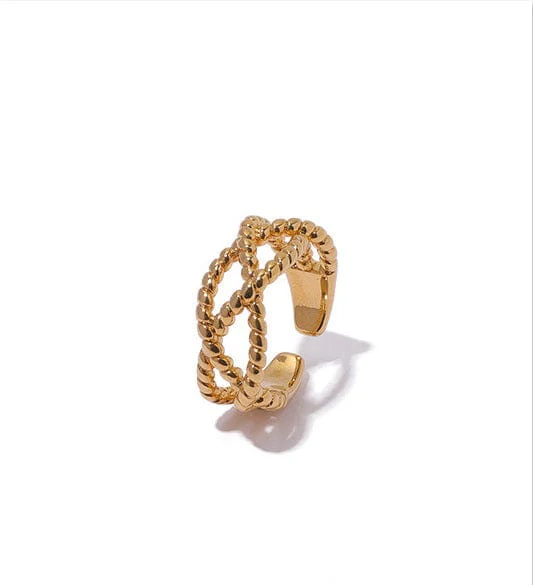 Criss Crossing Gold Ring Variety - Image 5